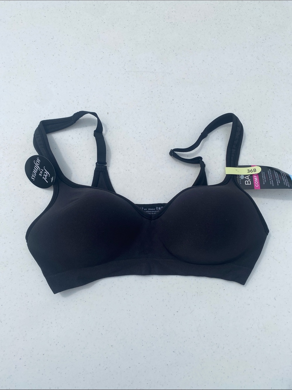 Bali Black Wireless Molded Cup Bra